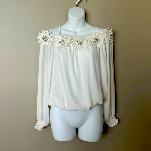 Frank Lyman white blouse - Picture 1 of 5